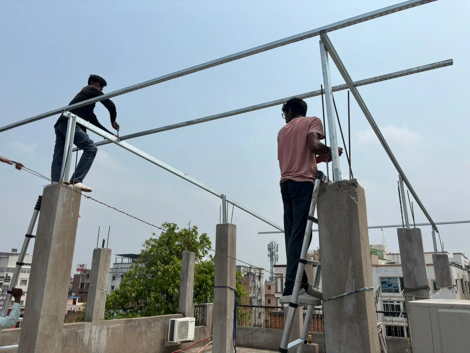 Rooftop Array — Wide View